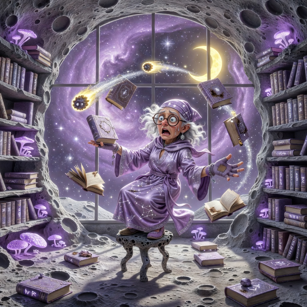 Cover art for The Moon's Least Reliable Librarian