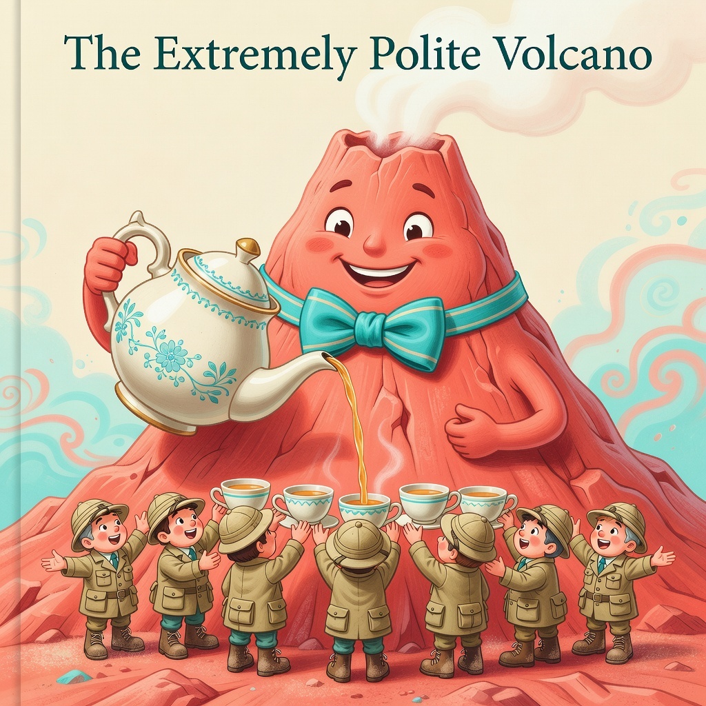 Cover art for The Extremely Polite Volcano