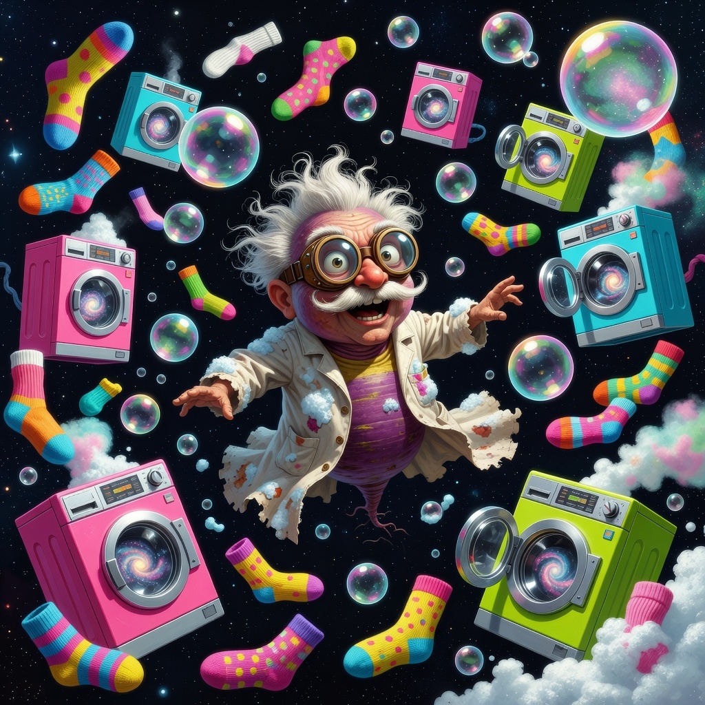 Cover art for Professor Turnip's Zero-G Laundrette