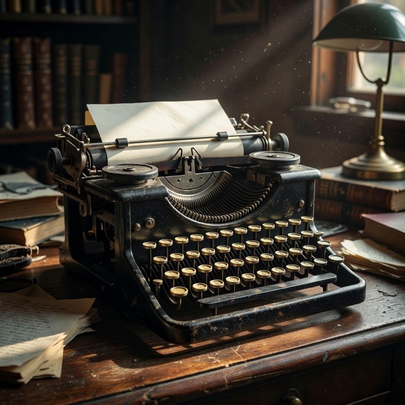 An old typewriter